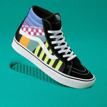 Damske Kotnikove Tenisky Vans Mash Up ComfyCush SK8-Hi Reissue Siva Viacfarebný/Čierne/Biele VA10PKGJB